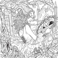 Mythogoria: Darkest Desires: A Gothic Romance Coloring Book