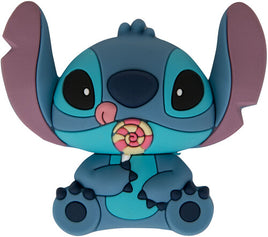 Stitch w/ Lollipop 3D Foam Magnet