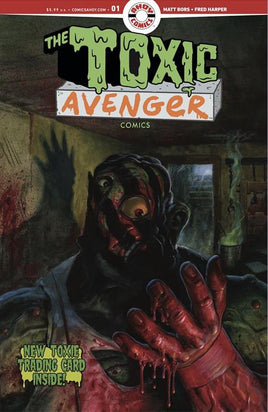 The Toxic Avenger Comics #1 Cover D Fred Harper Exclusive w/ Trading Card by Mayday Trippe