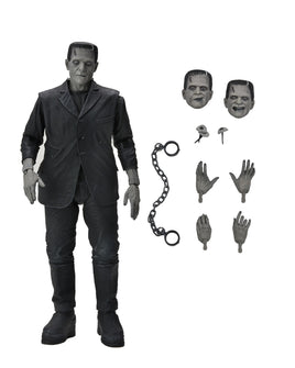 Universal Monsters Frankenstein's Monster Ultimate 7" Scale B&W Figure